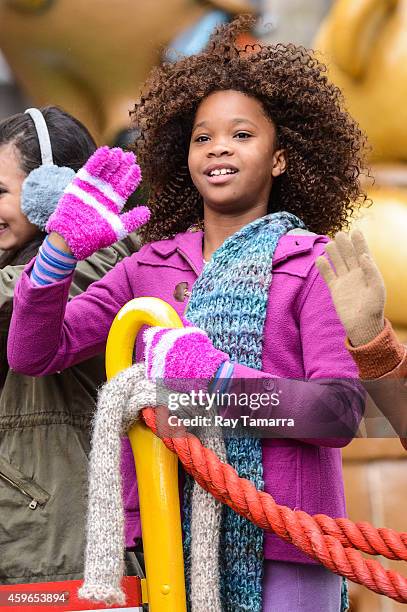 Actress Quvenzhane Wallis attends the 88th Annual Macys Thanksgiving Day Parade on November 27, 2014 in New York, New York.