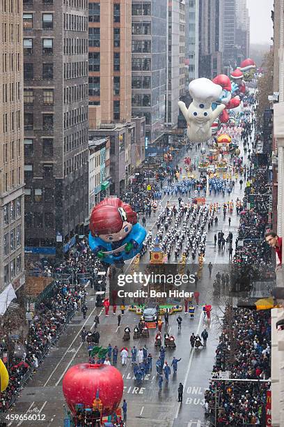 Yes, Virginia" Balloon floats for the 88th Annual Macy's Thanksgiving Day Parade outside Macy's Department Store in Herald Square on November 27,...