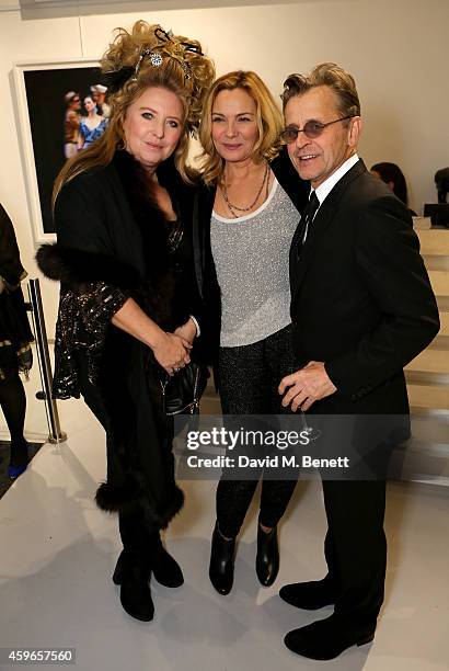 Artist Mikhail Baryshnikov and actress Kim Cattrall attend Dancing Away, photographic exhibition by Mikhail Baryshnikov at ContiniArtUK, co hosted by...