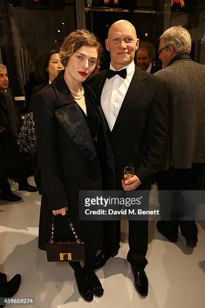 Actress Camilla Rutherford and guest attend Dancing Away, photographic exhibition by Mikhail Baryshnikov at ContiniArtUK, co hosted by Damiani on...