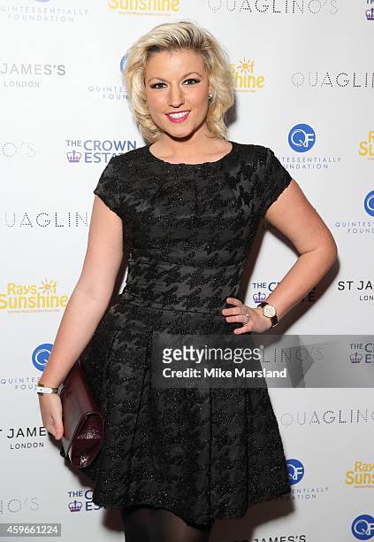 Natalie Coyle attends the after party for the Fayre of St James Christmas Concert on November 27, 2014 in London, England.