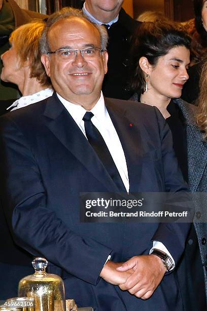 Professor David Khayat of which the auction will benefit his foundation 'AVEC' attends the 19th Edition of 'Les Sapins de Noel des Createurs -...