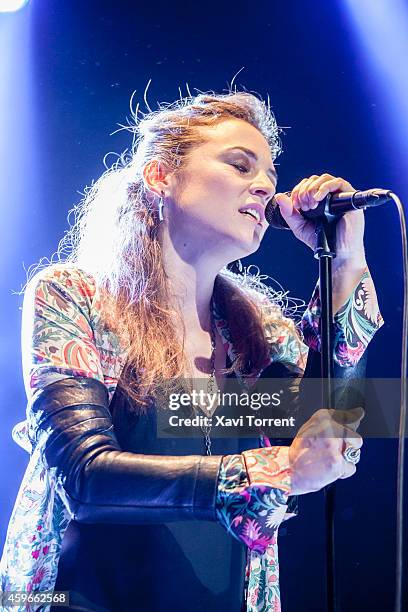 Leonor Watling of Marlango performs in concert at Sala Barts on November 27, 2014 in Barcelona, Spain.