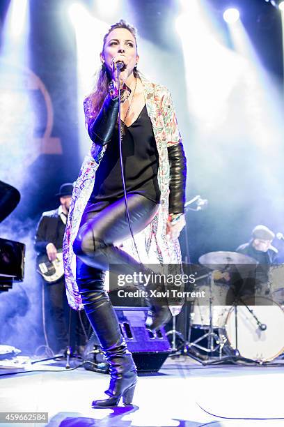 Leonor Watling of Marlango performs in concert at Sala Barts on November 27, 2014 in Barcelona, Spain.