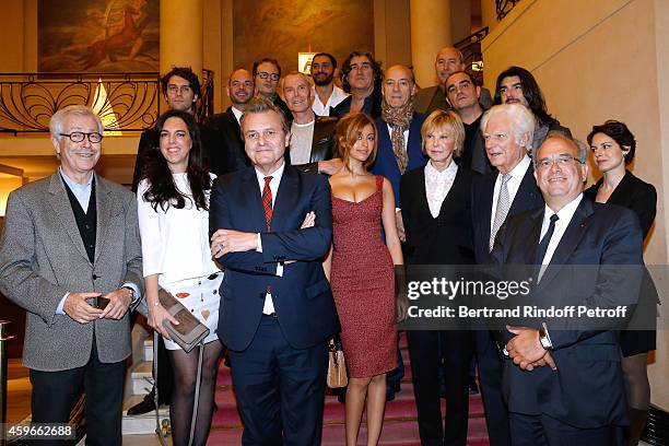 Didier Grumbach, Barbara Rihl, Jean-Charles de Castelbajac, Jean-Claude Jitrois, Zahia Dehar, Marie-Christiane Marek, President of "Comite Montaigne"...