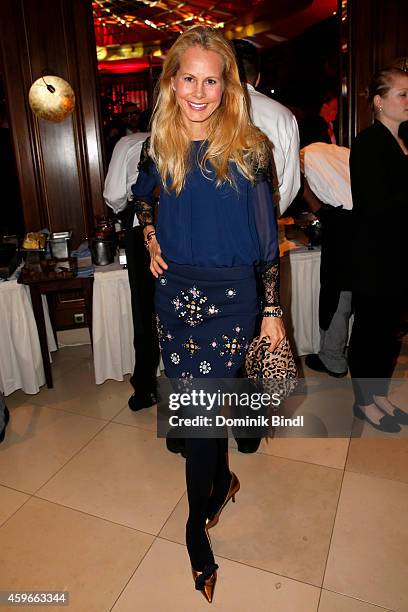 Dr. Nadja Anna zu Schaumburg-Lippe attends the Swarovski christmas party 2014 at Hotel Vier Jahreszeiten on November 27, 2014 in Munich, Germany.