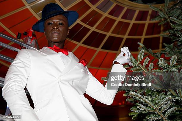 Papis Loveday attends the Swarovski Christmas Party 2014 at Hotel Vier Jahreszeiten on November 27, 2014 in Munich, Germany.