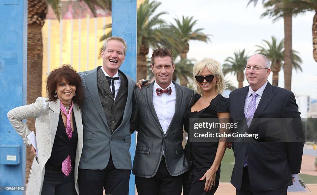 Pamela Anderson And Chrissie Hynde Take Part In PETA's Dan Mathews Wedding To Jack Ryan
