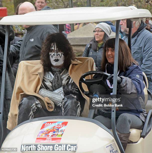 Musician Tommy Thayer of KISS attends the 88th Annual Macys Thanksgiving Day Parade at on November 27, 2014 in New York, New York.