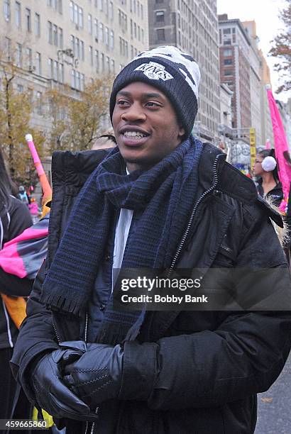 Malcolm David Kelley of MKTO attends the 88th Annual Macys Thanksgiving Day Parade at on November 27, 2014 in New York, New York.