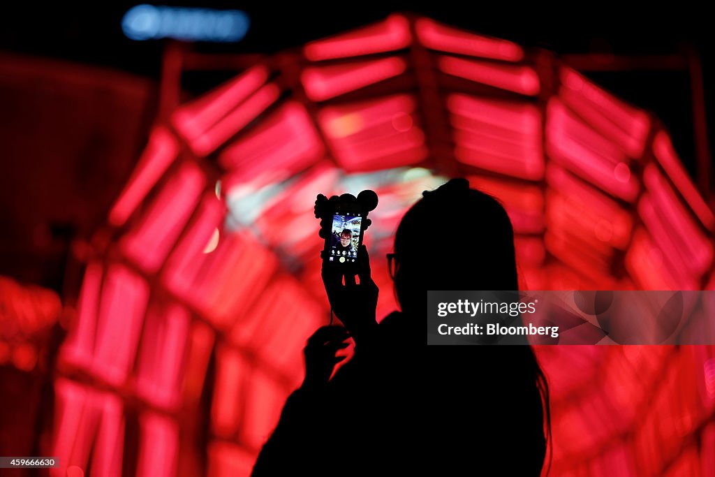 Christmas Illuminations And Shoppers As Japans Inflation Slows For Third Month