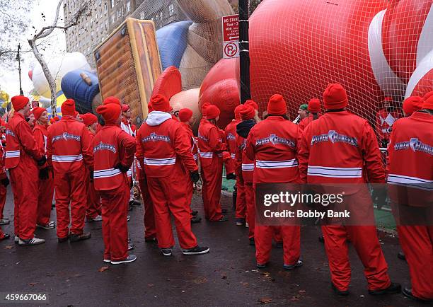 Atmosphere at the 88th Annual Macys Thanksgiving Day Parade on November 27, 2014 in New York, New York.