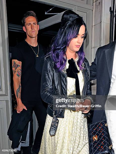 Katy Perry and Robert Ackroyd are seen on June 07, 2012 in London, United Kingdom.