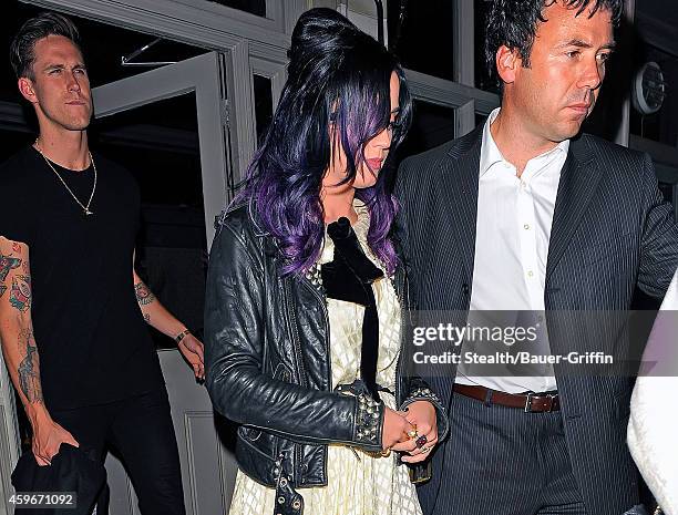 Katy Perry and Robert Ackroyd are seen on June 07, 2012 in London, United Kingdom.