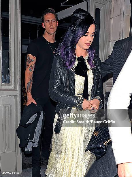 Katy Perry and Robert Ackroyd are seen on June 07, 2012 in London, United Kingdom.