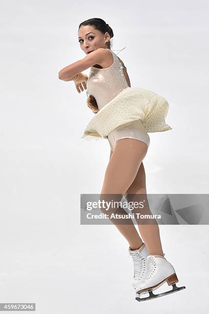 Elene Gedevanishvili of Georgia competes in the Ladies Short Program during day one of ISU Grand Prix of Figure Skating 2014/2015 NHK Trophy at the...