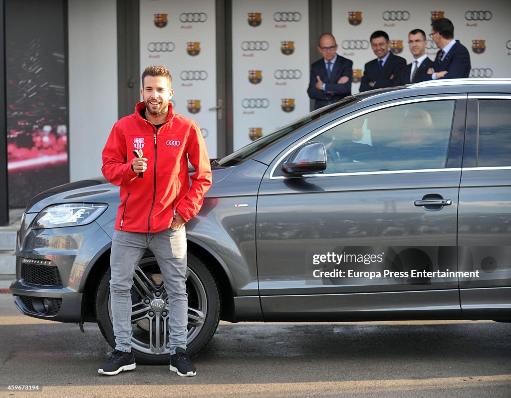 Barcelona Players Receive New Audi Cars in Barcelona