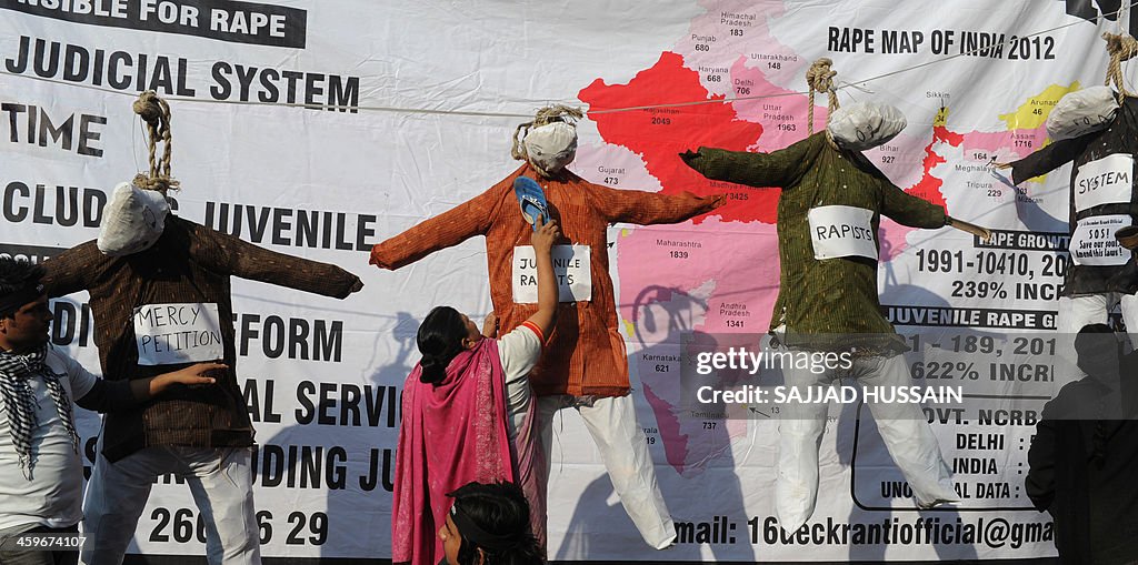 INDIA-RAPE-WOMEN-ANNIVERSARY