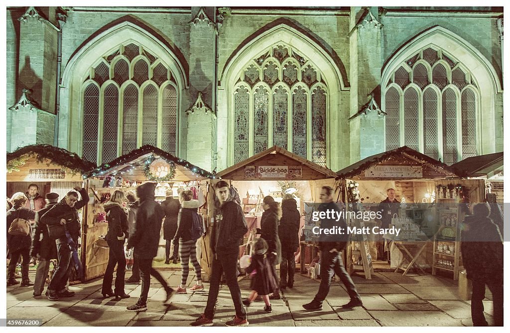 Bath Christmas Market Opens For The Festival Period