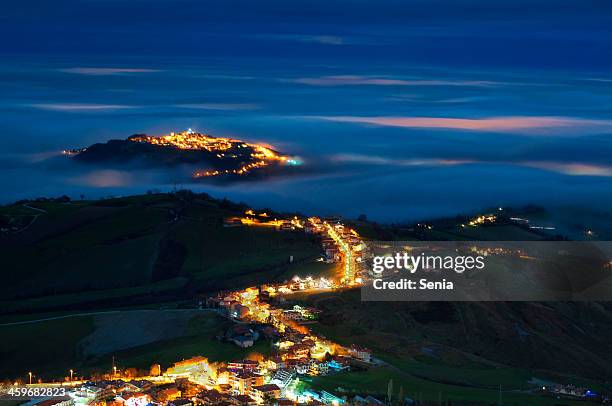 the light river - republic of san marino stock-fotos und bilder