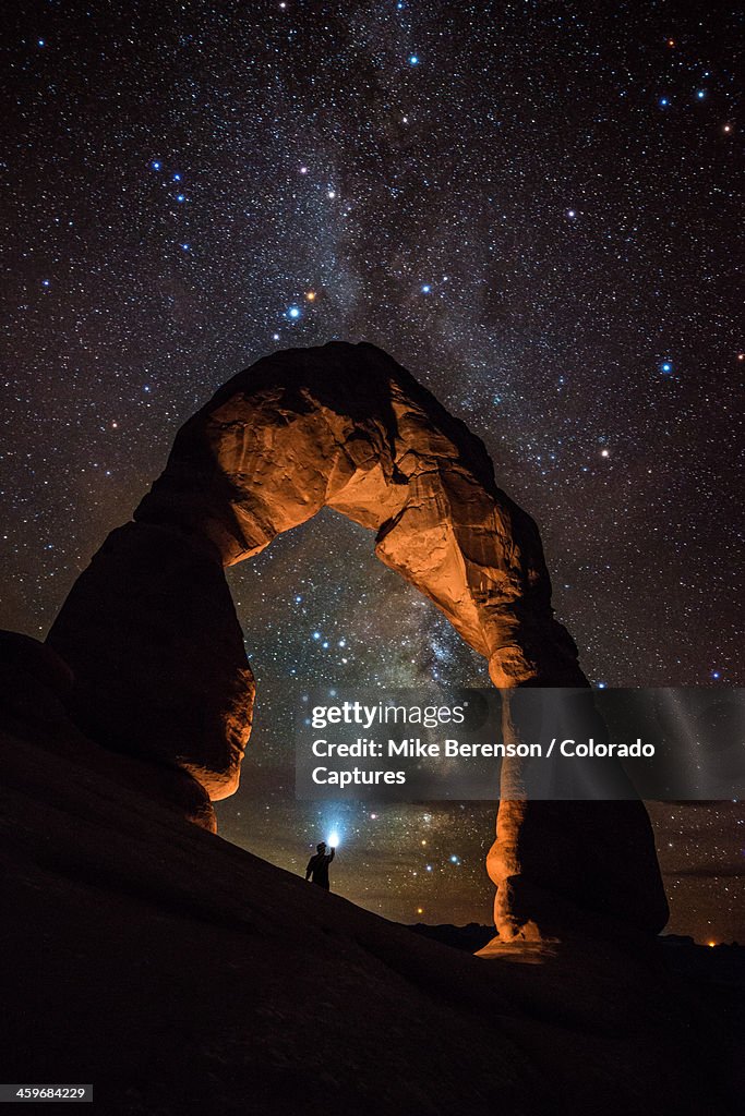 Milky Way Illumination At Delicate Arch
