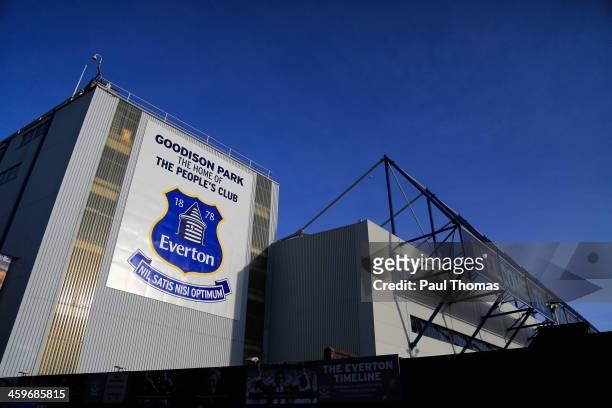 General View prior to the Barclays Premier League match between Everton and Southampton at Goodison Park on December 29, 2013 in Liverpool, England.