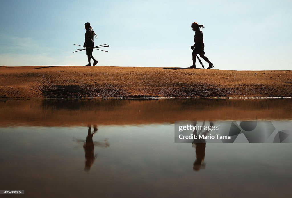 Indigenous Tribes Protest Dam Construction In Brazil's Amazon