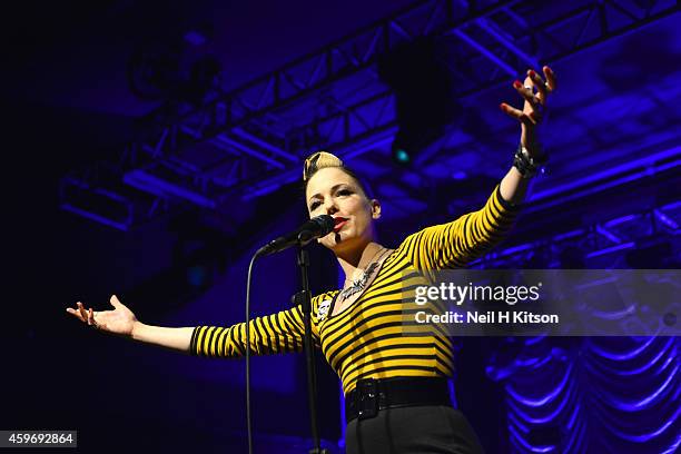 Imelda May performs at 02 Academy Sheffield on November 28, 2014 in Sheffield, England.