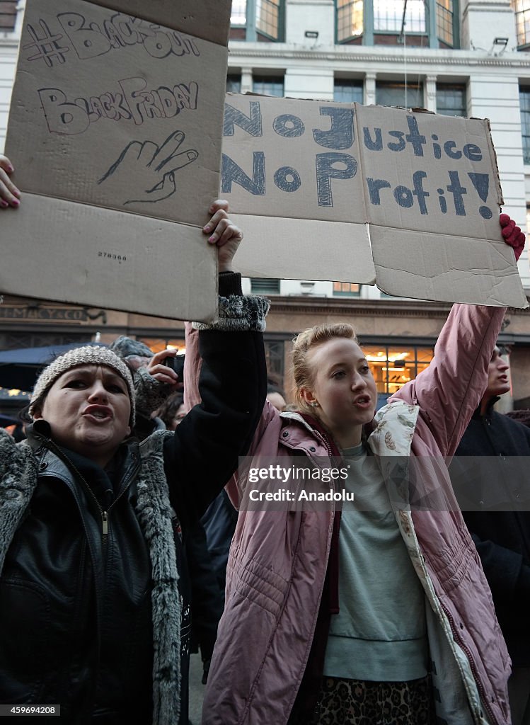 Protest in New York against Ferguson grand jury decision