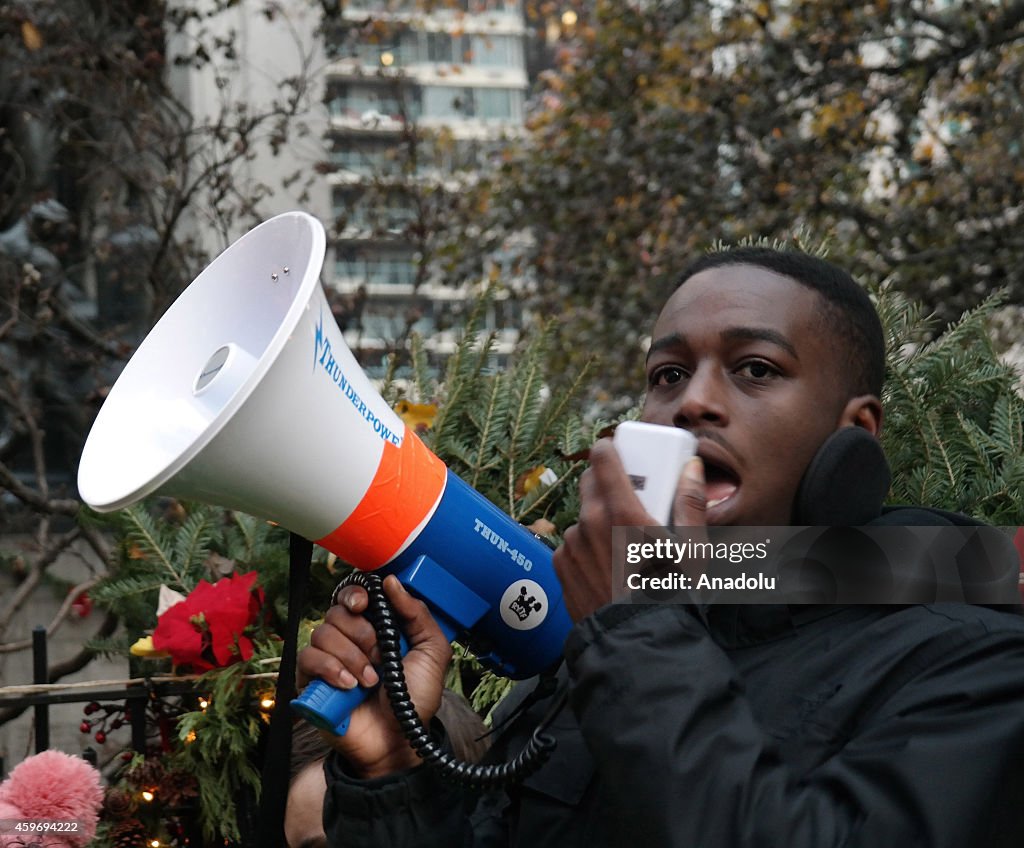 Protest in New York against Ferguson grand jury decision