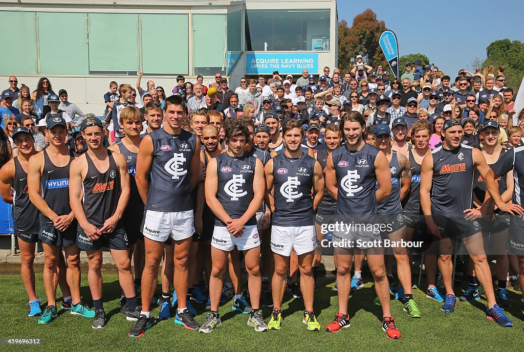 Carlton Blues Training Session & Guernsey Unveiling