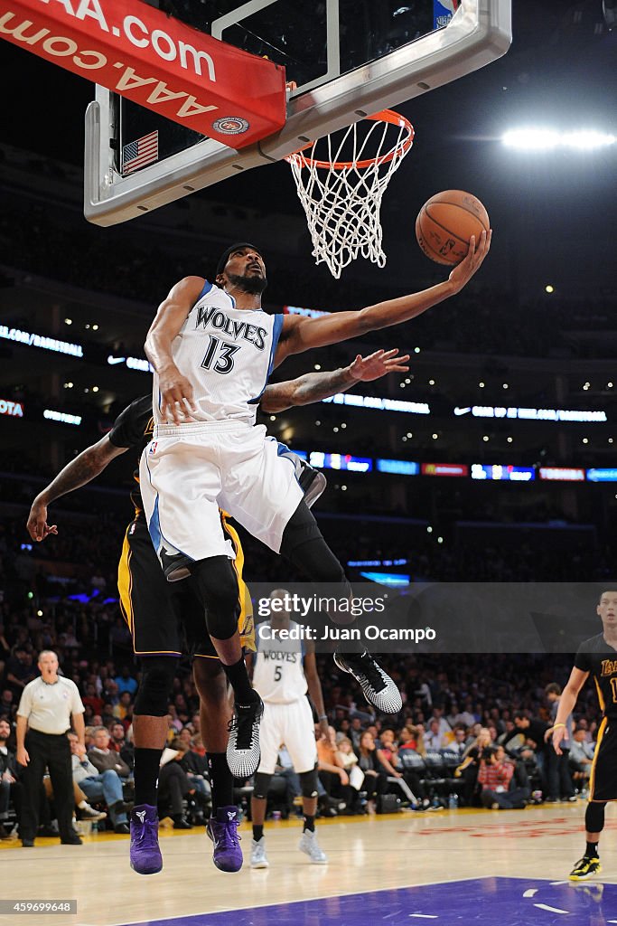 Minnesota Timberwolves v Los Angeles Lakers