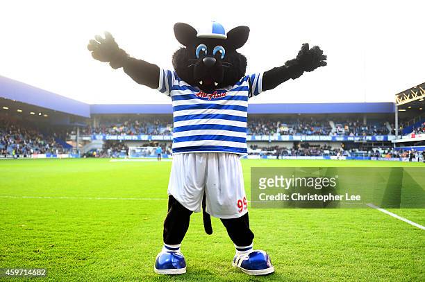 Club mascot poses before the Barclays Premier League match between Queens Park Rangers and Leicester City at Loftus Road on November 29, 2014 in...