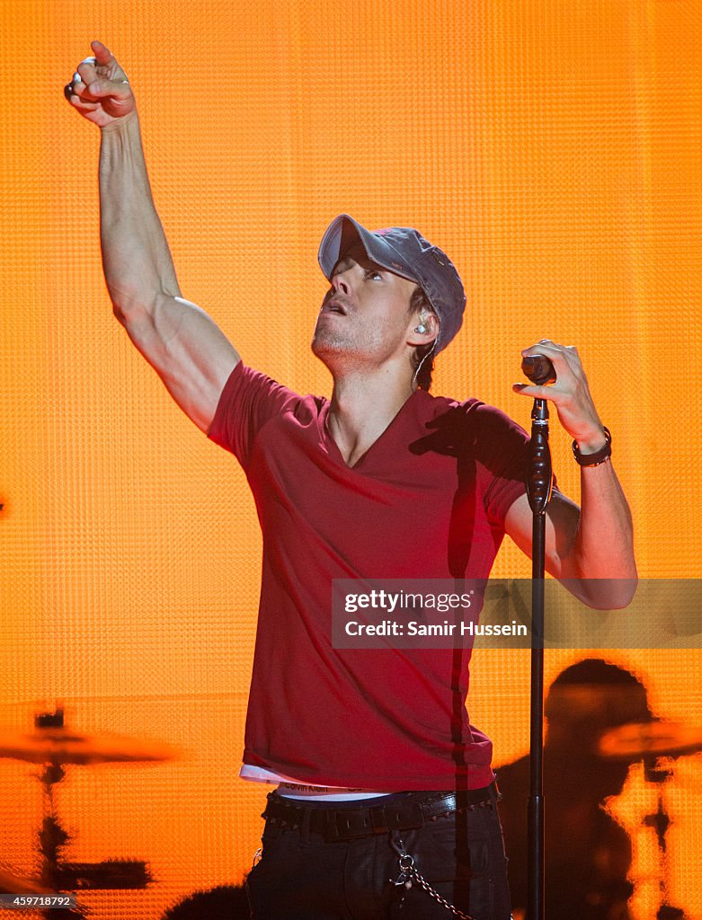 Enrique Iglesias Performs At O2 Arena In London