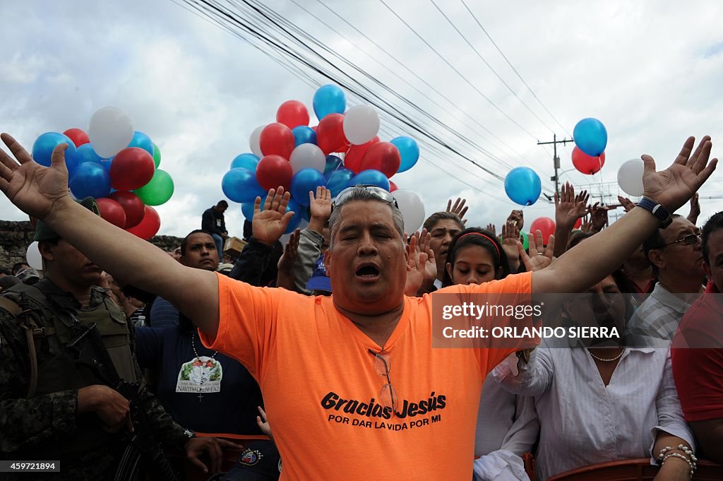 HONDURAS-PEACE-MARCH