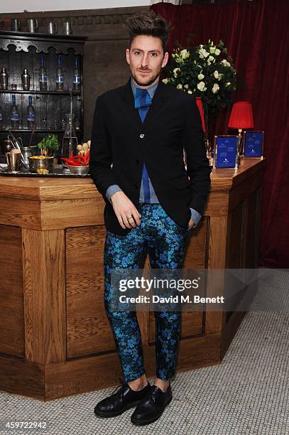 Henry Holland attends the British Fashion Awards Nominees' Dinner hosted by Grey Goose at the Soho House Pop-Up on November 29, 2014 in London,...