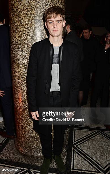 Emerging Menswear Designer nominee Lee Roach attends the British Fashion Awards Nominees' Dinner hosted by Grey Goose at the Soho House Pop-Up on...