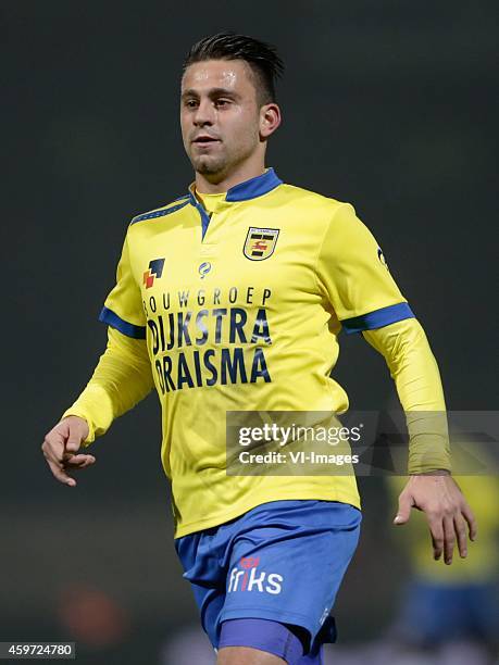 Dejan Meleg of Cambuur Leeuwarden during the Dutch Eredivisie match between SC Cambuur Leeuwarden and AZ Alkmaar at the Cambuur Stadium on November...