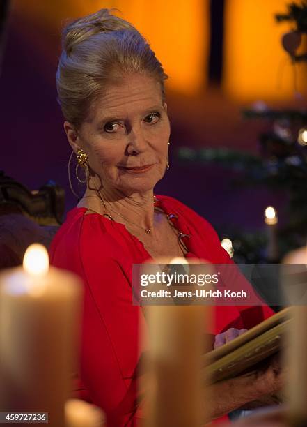 Christiane Hoerbiger performs during the TV-Show 'Das Adventsfest der 100.000 Lichter' on November 29, 2014 in Suhl, Germany.