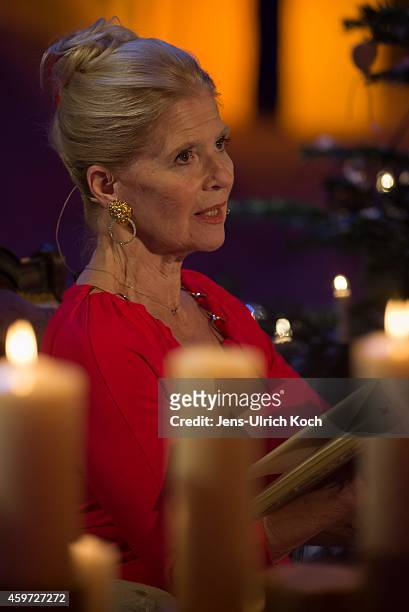 Christiane Hoerbiger performs during the TV-Show 'Das Adventsfest der 100.000 Lichter' on November 29, 2014 in Suhl, Germany.