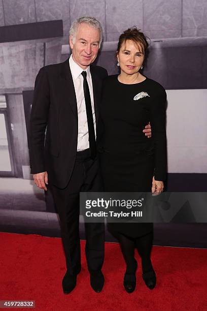 John McEnroe and Patty Smyth attend The Whitney Museum Of American Art's 2014 Gala & Studio Party at The Whitney Museum of American Art on November...