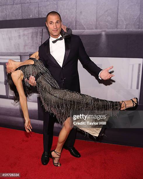 Nigel Barker and Cristen Chin attend The Whitney Museum Of American Art's 2014 Gala & Studio Party at The Whitney Museum of American Art on November...