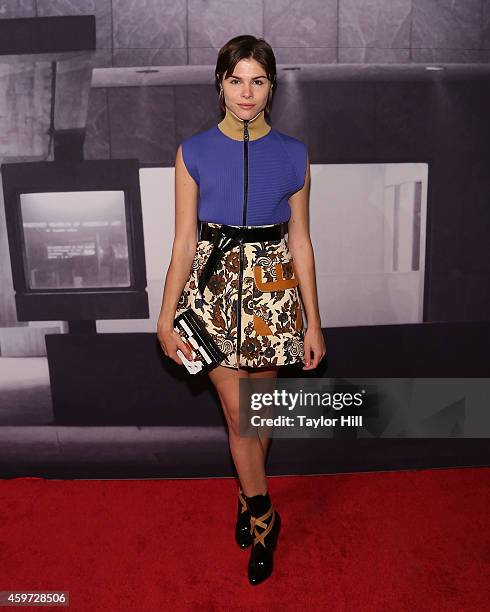 Emily Weiss attends The Whitney Museum Of American Art's 2014 Gala & Studio Party at The Whitney Museum of American Art on November 19, 2014 in New...