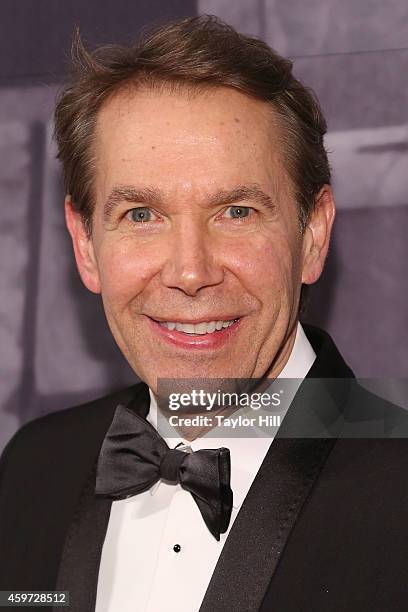 Jeff Koons attends The Whitney Museum Of American Art's 2014 Gala & Studio Party at The Whitney Museum of American Art on November 19, 2014 in New...