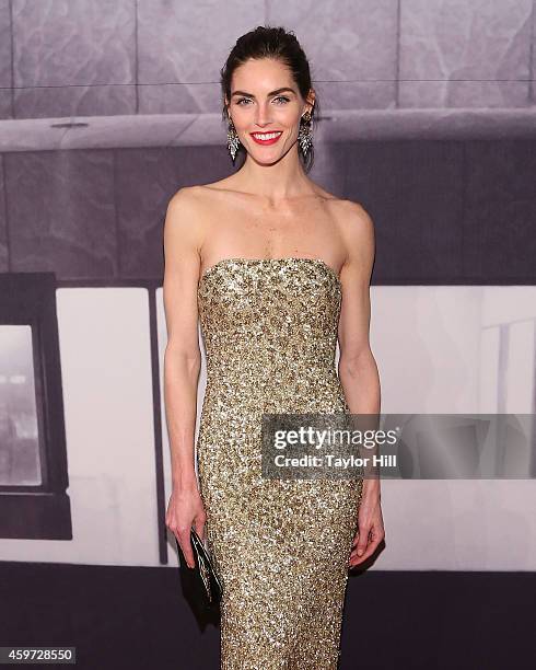 Hilary Rhoda attends The Whitney Museum Of American Art's 2014 Gala & Studio Party at The Whitney Museum of American Art on November 19, 2014 in New...