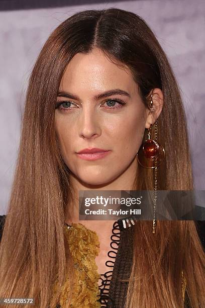 Riley Keough attends The Whitney Museum Of American Art's 2014 Gala & Studio Party at The Whitney Museum of American Art on November 19, 2014 in New...