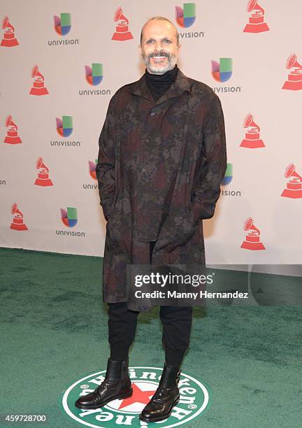 Miguel Bose arrive at the 15th Annual Latin Grammy Awards on November 20, 2014 in Las Vegas, Nevada.