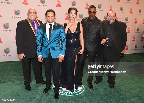 Palo arrive at the 15th Annual Latin Grammy Awards on November 20, 2014 in Las Vegas, Nevada.