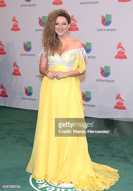 Erika Ender arrive at the 15th Annual Latin Grammy Awards on November 20, 2014 in Las Vegas, Nevada.