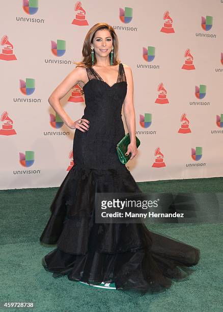 Lourdes Stephen arrive at the 15th Annual Latin Grammy Awards on November 20, 2014 in Las Vegas, Nevada.